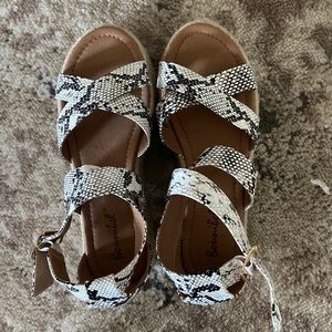 Snakeskin sandals